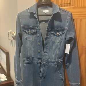 Brand New Good American Jean Jumpsuit